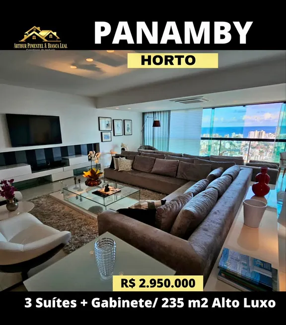 Foto 1 de Apartamento com 3 Quartos à venda, 235m² em Horto Florestal, Salvador