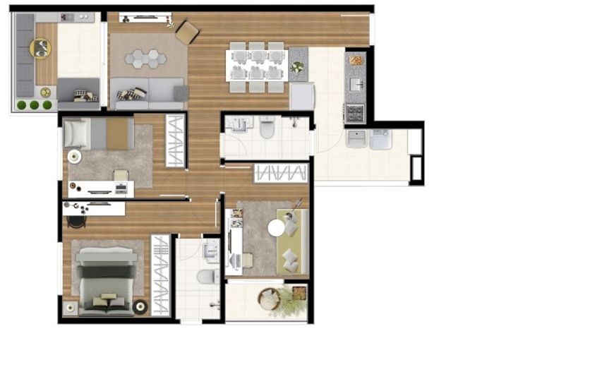 VMON33 - Apartamento com 2 dormitórios à venda, 82 m² por R$