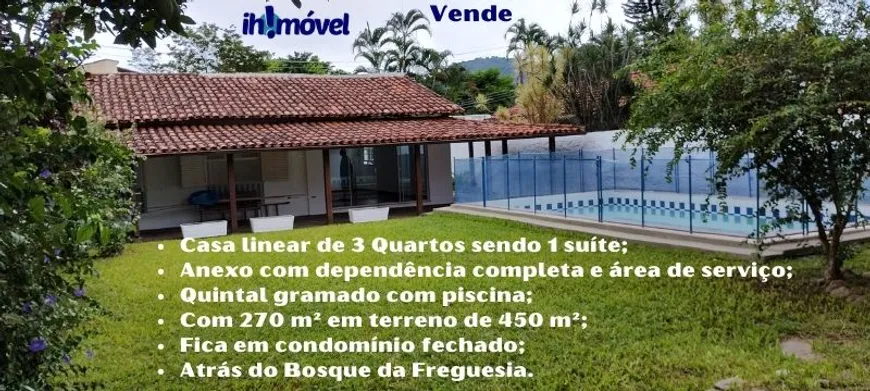 Foto 1 de Casa de Condomínio com 3 Quartos à venda, 270m² em Anil, Rio de Janeiro