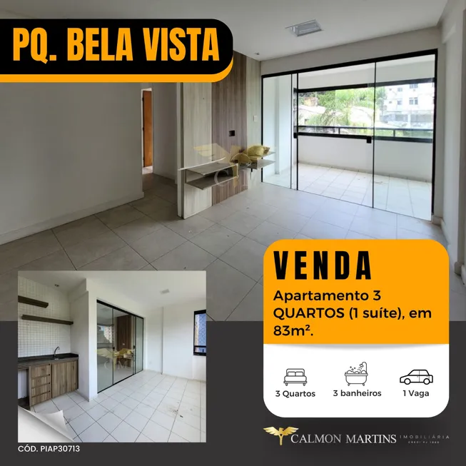 Foto 1 de Apartamento com 3 Quartos à venda, 83m² em Parque Bela Vista, Salvador