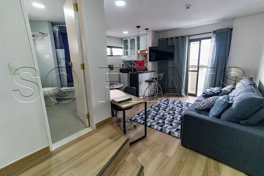 Foto 1 de Flat com 1 Quarto para alugar, 48m² em Jardim Paulista, São Paulo