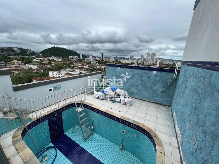 Foto 1 de Cobertura com 3 Quartos à venda, 187m² em Vila Belmiro, Santos