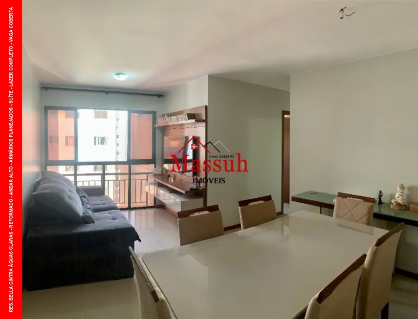 Foto 1 de Apartamento com 3 Quartos à venda, 76m² em Sul (Águas Claras), Brasília