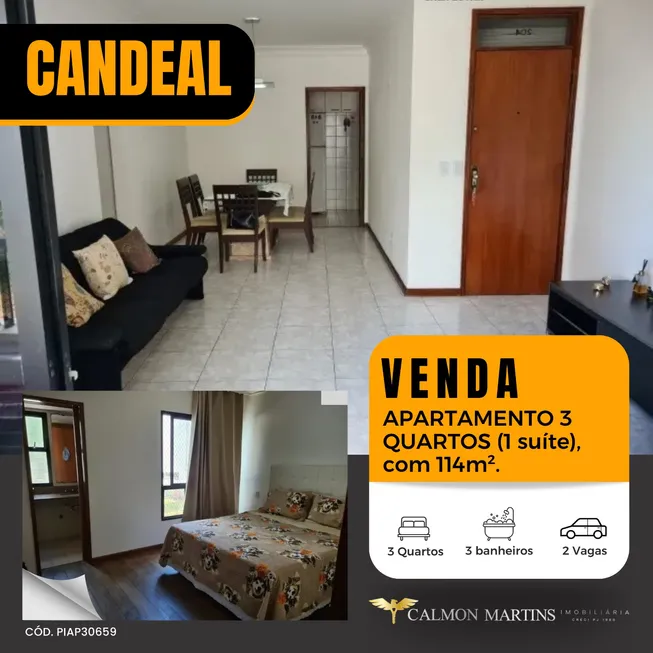Foto 1 de Apartamento com 3 Quartos à venda, 114m² em Candeal, Salvador