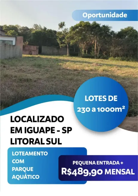 Foto 1 de Lote/Terreno à venda, 250m² em Centro, Bertioga