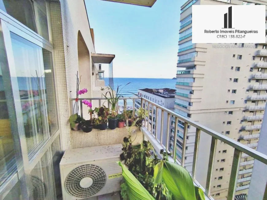 Foto 1 de Apartamento com 3 Quartos para venda ou aluguel, 110m² em Praia das Pitangueiras, Guarujá