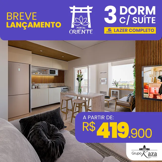 Foto 1 de Apartamento com 3 Quartos à venda, 63m² em Jardim Oriente, São José dos Campos