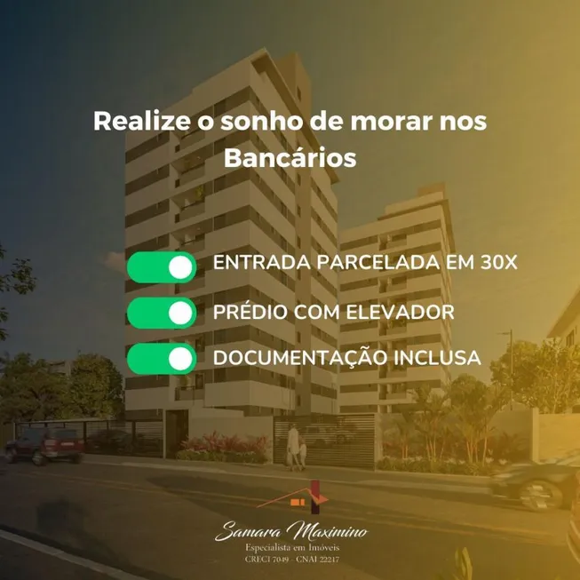 Foto 1 de Apartamento com 2 Quartos à venda, 53m² em Jardim Cidade Universitária, João Pessoa