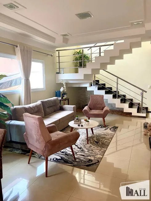 Foto 1 de Casa de Condomínio com 3 Quartos à venda, 319m² em Residencial Village Damha Rio Preto II, São José do Rio Preto