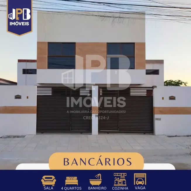 Foto 1 de Apartamento com 4 Quartos à venda, 100m² em Bancários, João Pessoa