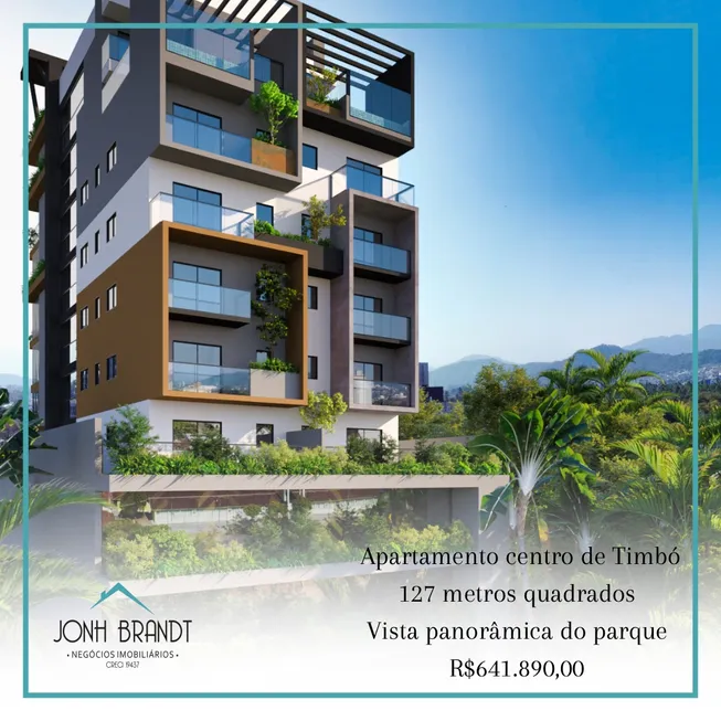 Foto 1 de Apartamento com 3 Quartos à venda, 127m² em Centro, Timbó