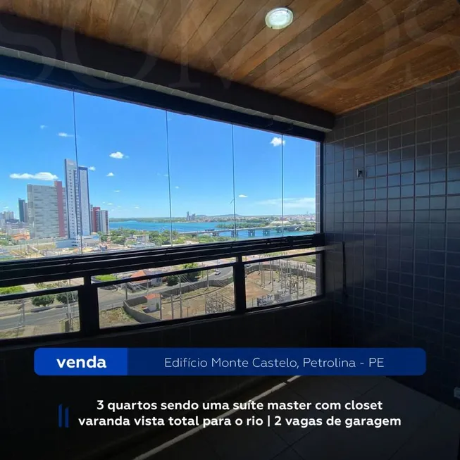 Foto 1 de Apartamento com 3 Quartos à venda, 113m² em Atras da Banca, Petrolina