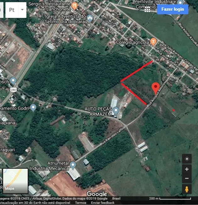 Foto 1 de Lote/Terreno para alugar, 44000m² em Porto Grande, Araquari