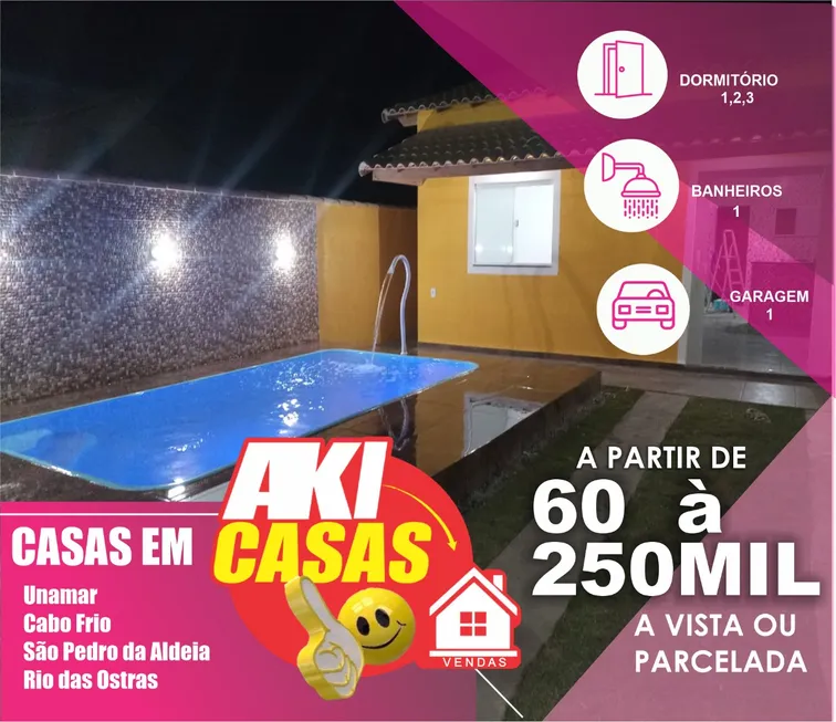 Foto 1 de Casa com 2 Quartos à venda, 67m² em Centro, Iguaba Grande