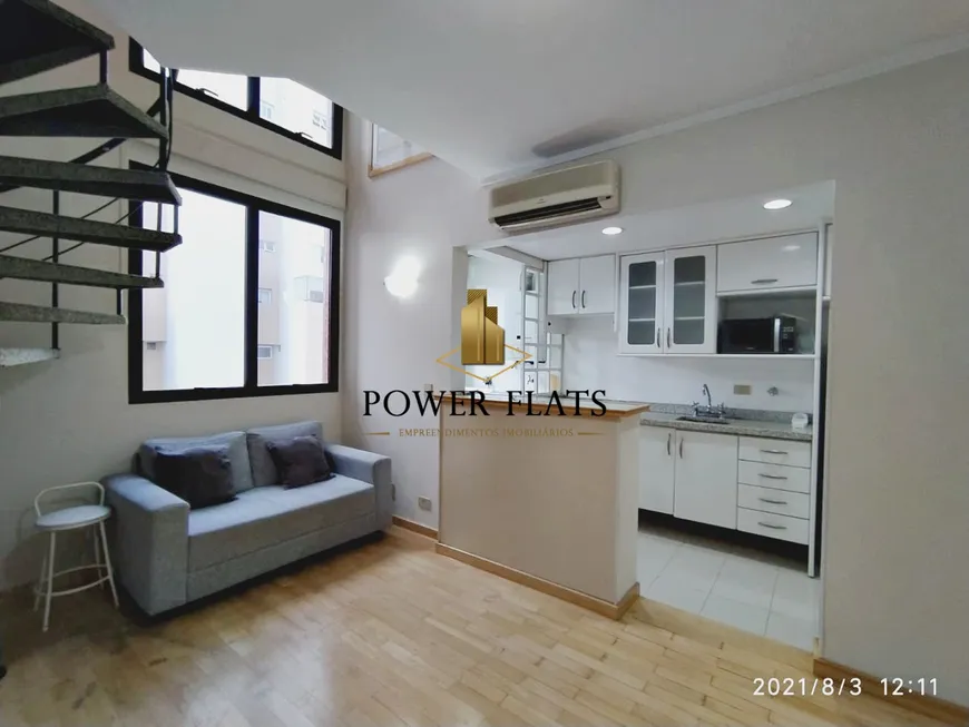 Foto 1 de Flat com 1 Quarto para alugar, 46m² em Vila Olímpia, São Paulo