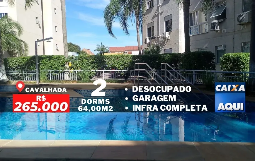 Foto 1 de Apartamento com 1 Quarto à venda, 51m² em Cavalhada, Porto Alegre