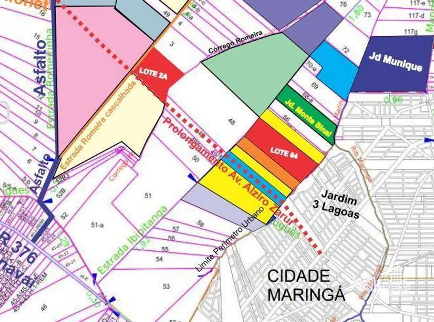 Foto 1 de Lote/Terreno à venda, 242000m² em Conjunto Habitacional Joao de Barro Thais, Maringá