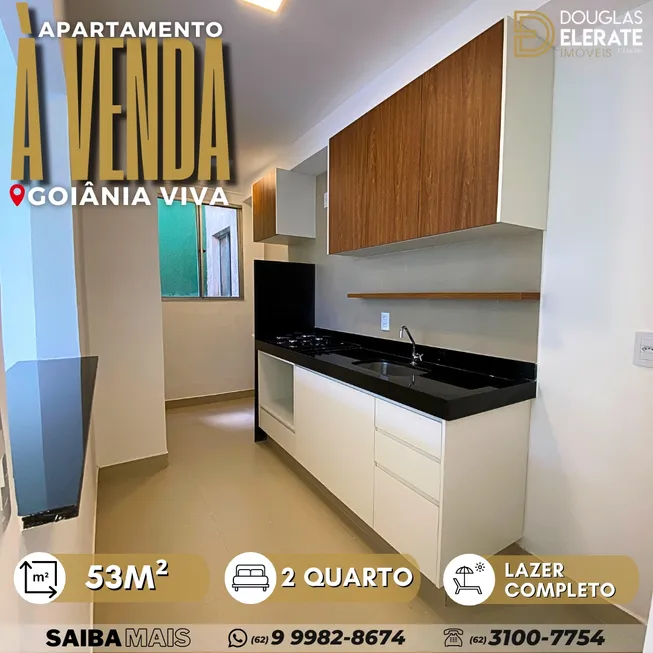 Foto 1 de Apartamento com 2 Quartos à venda, 53m² em Residencial Goiania Viva, Goiânia