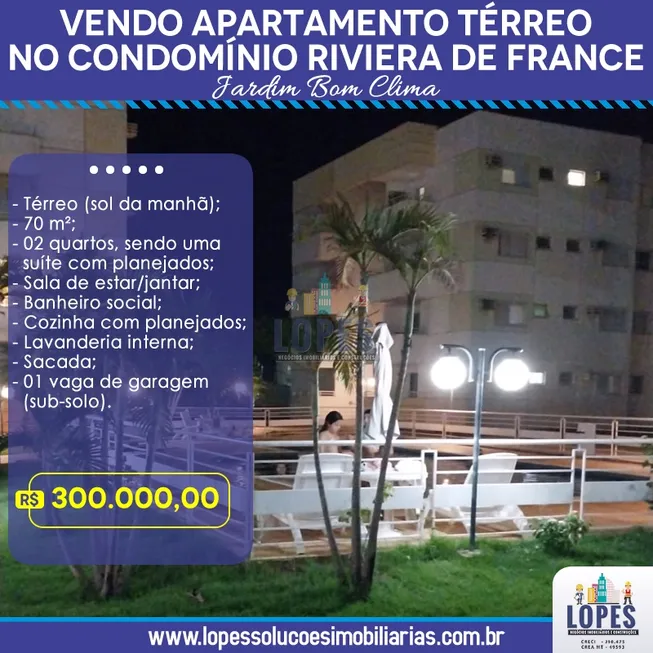 Foto 1 de Apartamento com 2 Quartos à venda, 70m² em Despraiado, Cuiabá