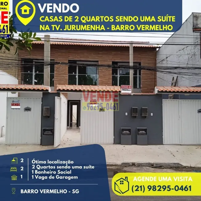 Foto 1 de Casa com 2 Quartos à venda, 70m² em Barro Vermelho, São Gonçalo