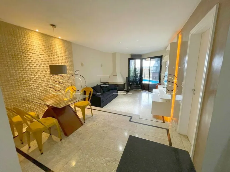 Foto 1 de Apartamento com 1 Quarto para alugar, 78m² em Morumbi, São Paulo