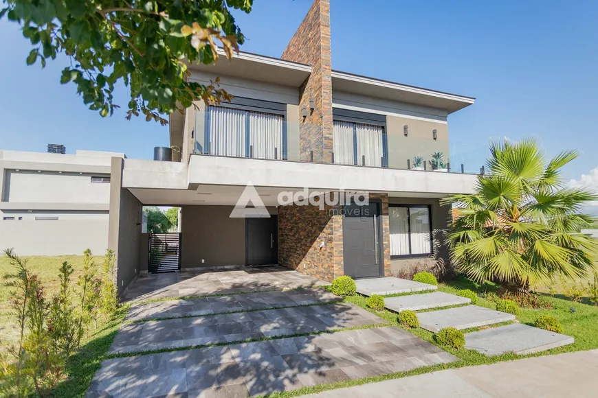 Foto 1 de Casa de Condomínio com 3 Quartos para venda ou aluguel, 267m² em Jardim Carvalho, Ponta Grossa