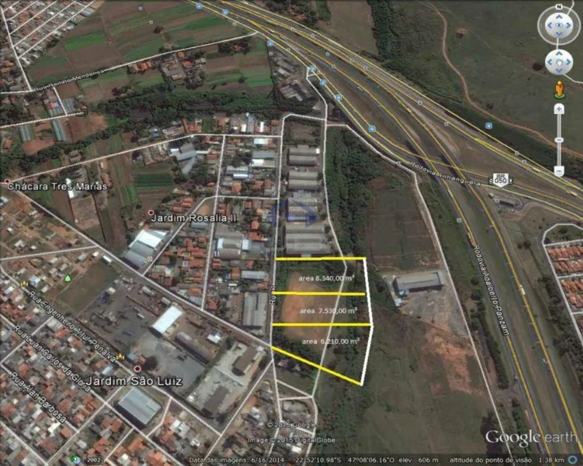 Foto 1 de Lote/Terreno à venda, 7530m² em Chácara Três Marias, Campinas