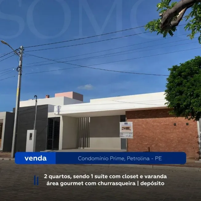 Foto 1 de Casa de Condomínio com 3 Quartos à venda, 10m² em Cidade Universitaria, Petrolina