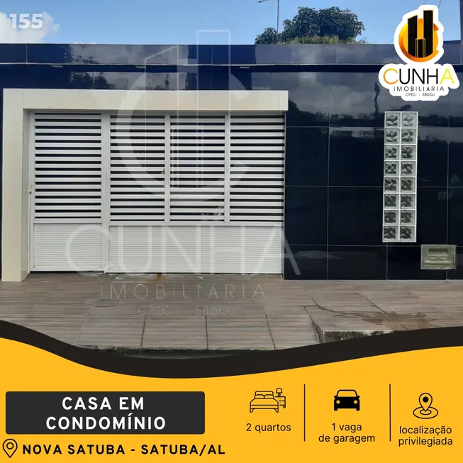 Foto 1 de Casa de Condomínio com 2 Quartos à venda, 125m² em Centro, Satuba