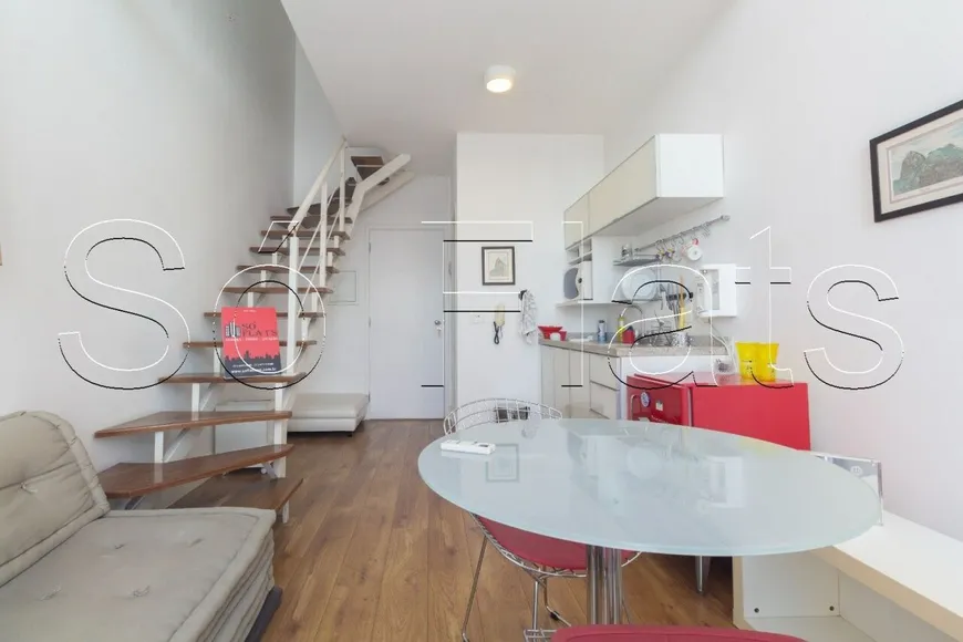 Foto 1 de Flat com 1 Quarto para alugar, 39m² em Brooklin, São Paulo