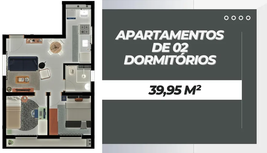 Foto 1 de Apartamento com 2 Quartos à venda, 40m² em Jardim Santa Maria, São Paulo