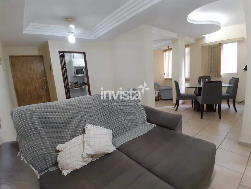 Foto 1 de Apartamento com 2 Quartos para alugar, 70m² em Ponta da Praia, Santos