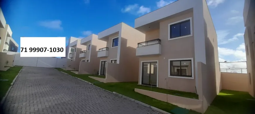 Foto 1 de Casa de Condomínio com 4 Quartos à venda, 130m² em Abrantes, Camaçari