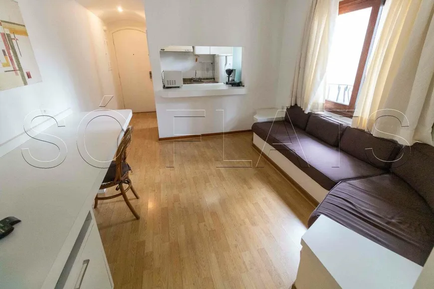 Foto 1 de Flat com 1 Quarto para alugar, 43m² em Jardim Paulista, São Paulo