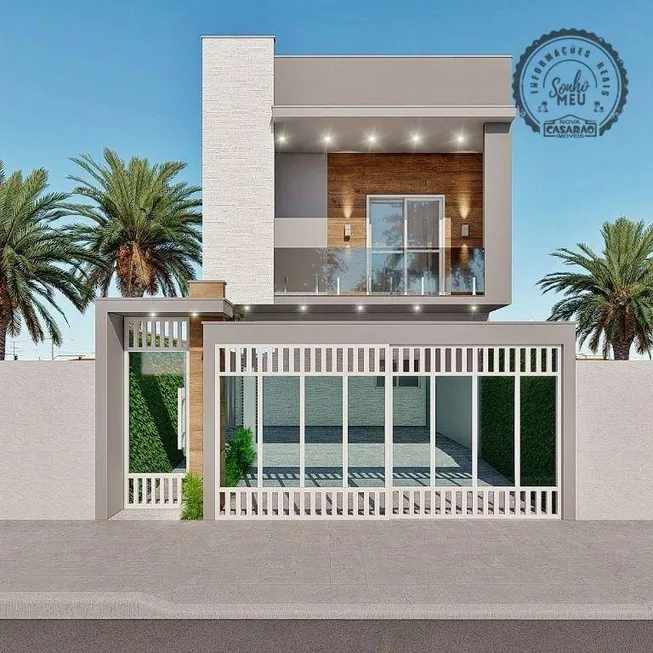 Foto 1 de Casa de Condomínio com 2 Quartos à venda, 50m² em Jardim Melvi, Praia Grande