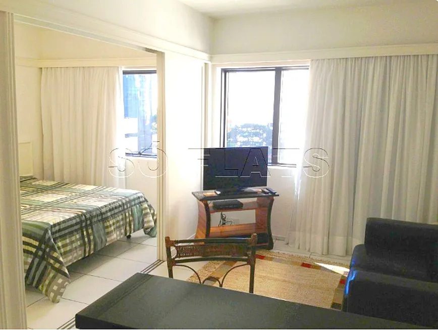 Foto 1 de Flat com 1 Quarto para alugar, 32m² em Brooklin, São Paulo