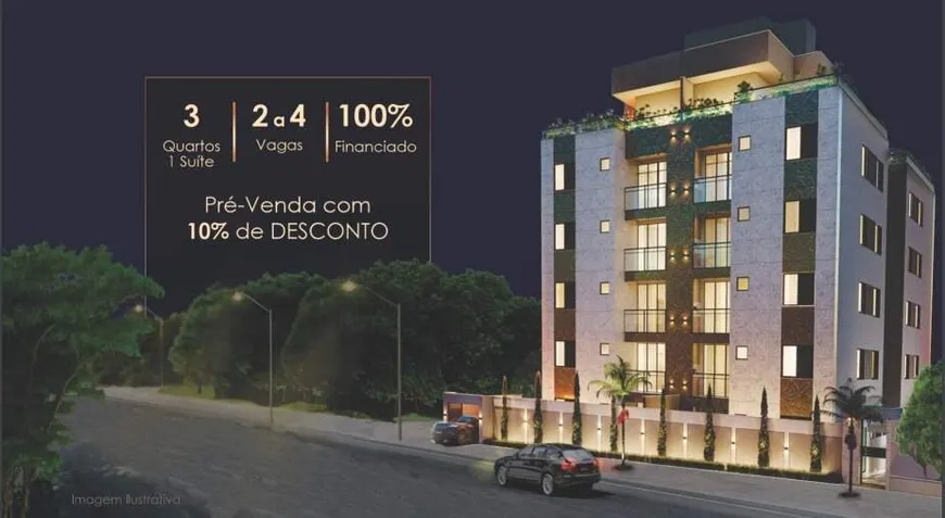 Foto 1 de Apartamento com 3 Quartos à venda, 80m² em Cabral, Contagem