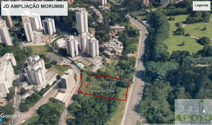 Foto 1 de Lote/Terreno à venda, 1m² em Morumbi, São Paulo