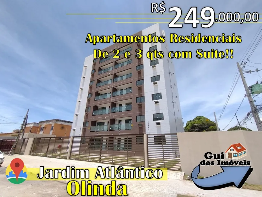 Foto 1 de Apartamento com 2 Quartos à venda, 53m² em Rio Doce, Olinda