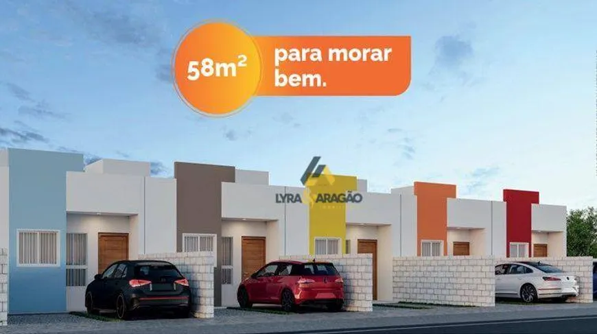 Foto 1 de Casa com 2 Quartos à venda, 58m² em Três Irmãs , Campina Grande