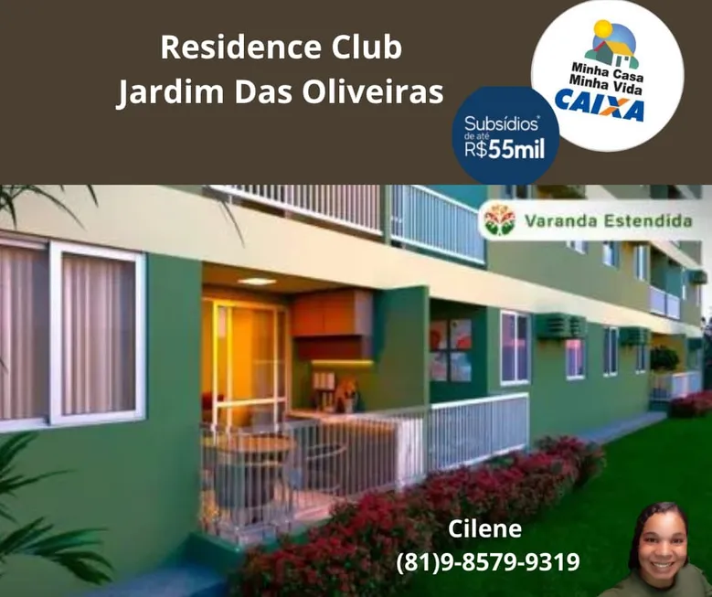 Foto 1 de Apartamento com 2 Quartos à venda, 56m² em Dois Carneiros, Jaboatão dos Guararapes
