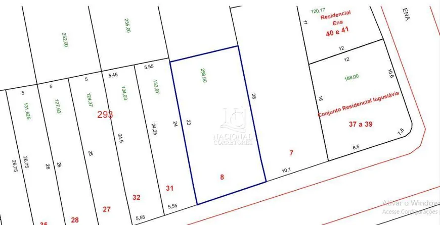 Foto 1 de Lote/Terreno à venda, 258m² em Jardim das Maravilhas, Santo André