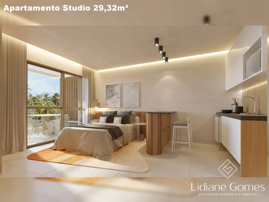 Foto 1 de Apartamento com 1 Quarto à venda, 29m² em Porto das Dunas, Aquiraz