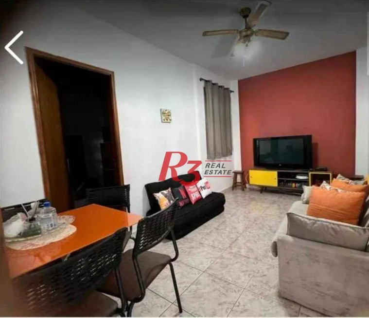 Foto 1 de Apartamento com 1 Quarto à venda, 50m² em Gonzaga, Santos