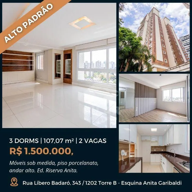 Foto 1 de Apartamento com 3 Quartos à venda, 107m² em Passo D areia, Porto Alegre