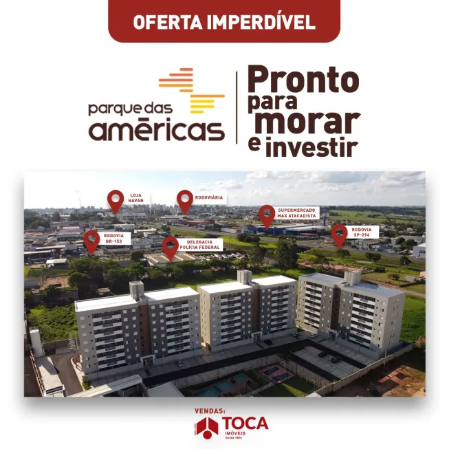 Foto 1 de Apartamento com 2 Quartos à venda, 53m² em Jardim Vista Alegre, Marília