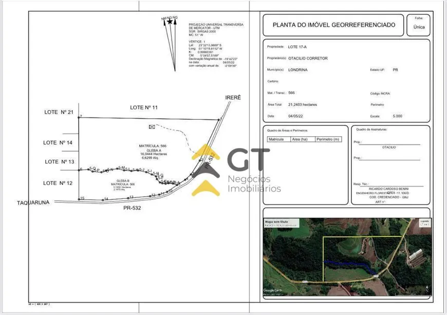 Foto 1 de Fazenda/Sítio à venda, 160000m² em Irere, Londrina