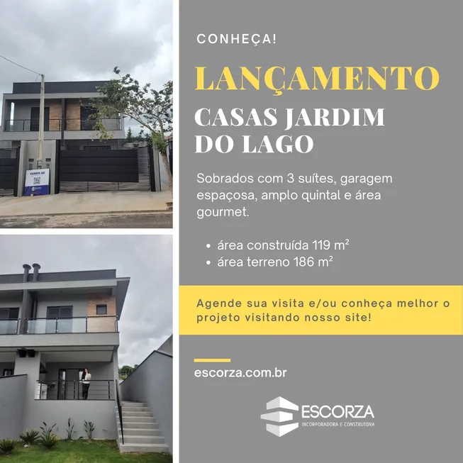 Foto 1 de Sobrado com 3 Quartos à venda, 110m² em Jardim do Lago, Atibaia