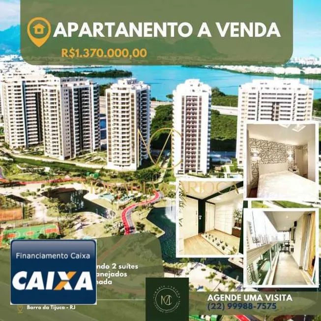 Foto 1 de Apartamento com 3 Quartos à venda, 115m² em Curicica, Rio de Janeiro