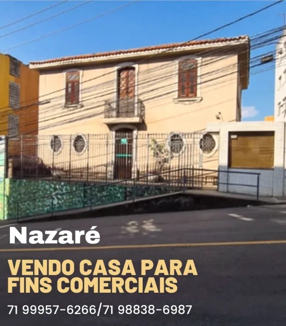 Foto 1 de Casa com 7 Quartos à venda, 585m² em Nazaré, Salvador